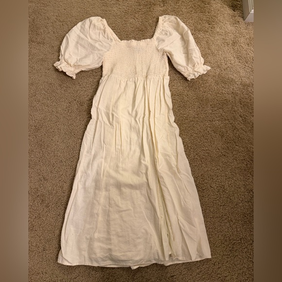 Gap Puff Sleeve Midi Dress - Picture 1 of 10